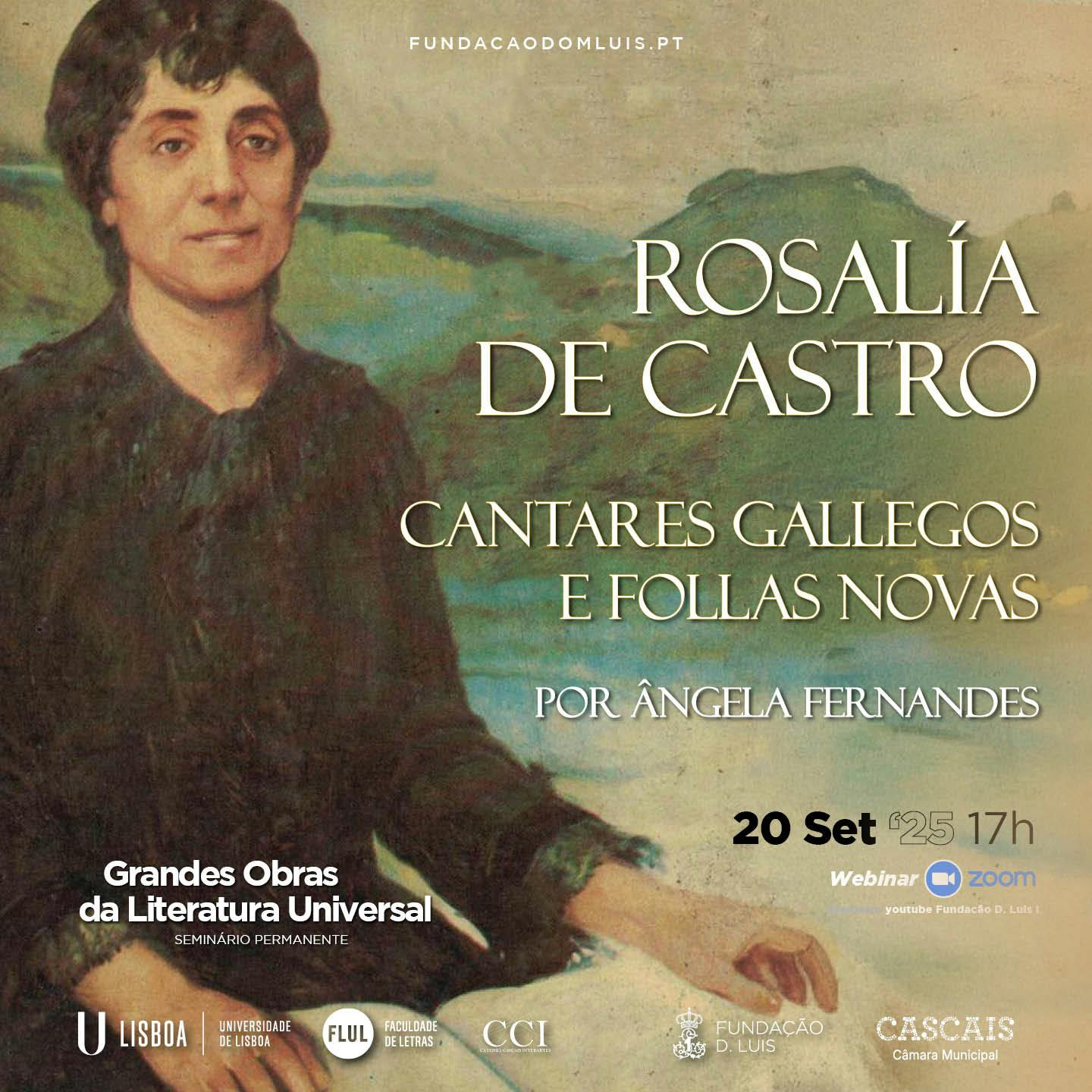 Cantares Gallegos e Follas Novas, de Rosalía de Castro, por Ângela Fernandes